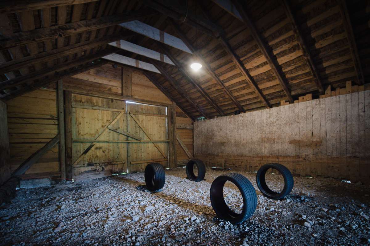 Idle noise: Roman Signer's witty and critical installation scratched the idyll.