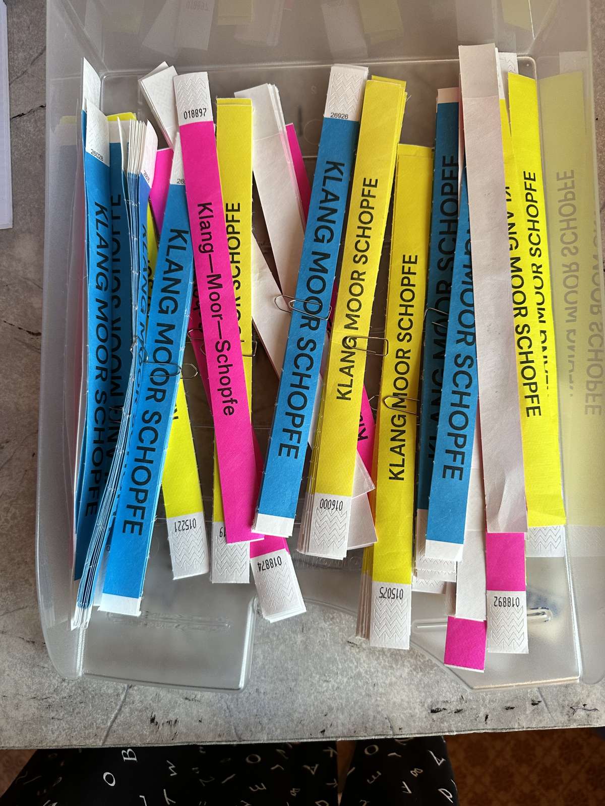 Door opener to the scoops: 2023 admission wristbands.